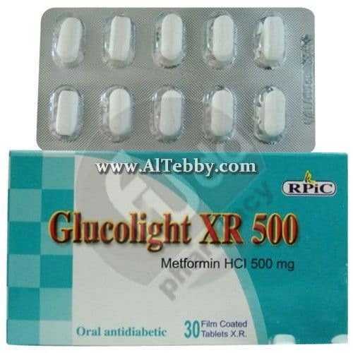 جلوكولايت إكس أر Glucolight XR دواء drug