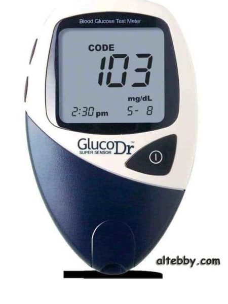 جهاز قياس السكر المنزلى جلوكو دكتور Gluco Dr SuperSensor - صنع فى كوريا