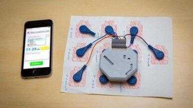جهاز قابل للارتداء لمراقبة نشاط المعدة على مدار ساعة