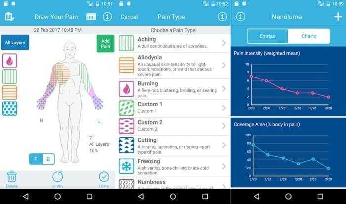 برنامج تتبع الألم وحفظه - Pain Tracker & Diary