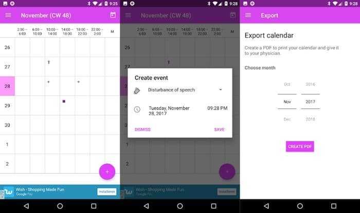 برنامج يوميات الصداع النصفي - MigCalendar - Migraine Diary برنامج يوميات الصداع النصفي - MigCalendar - Migraine Diary