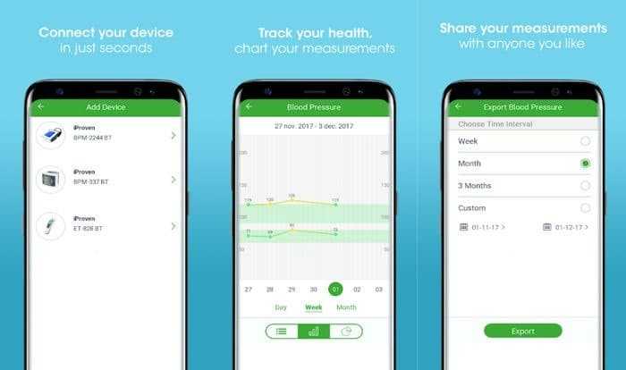 برنامج iProvèn Health لتتبع درجة حرارة الجسم وضغط الدم برنامج iProvèn Health لتتبع درجة حرارة الجسم وضغط الدم